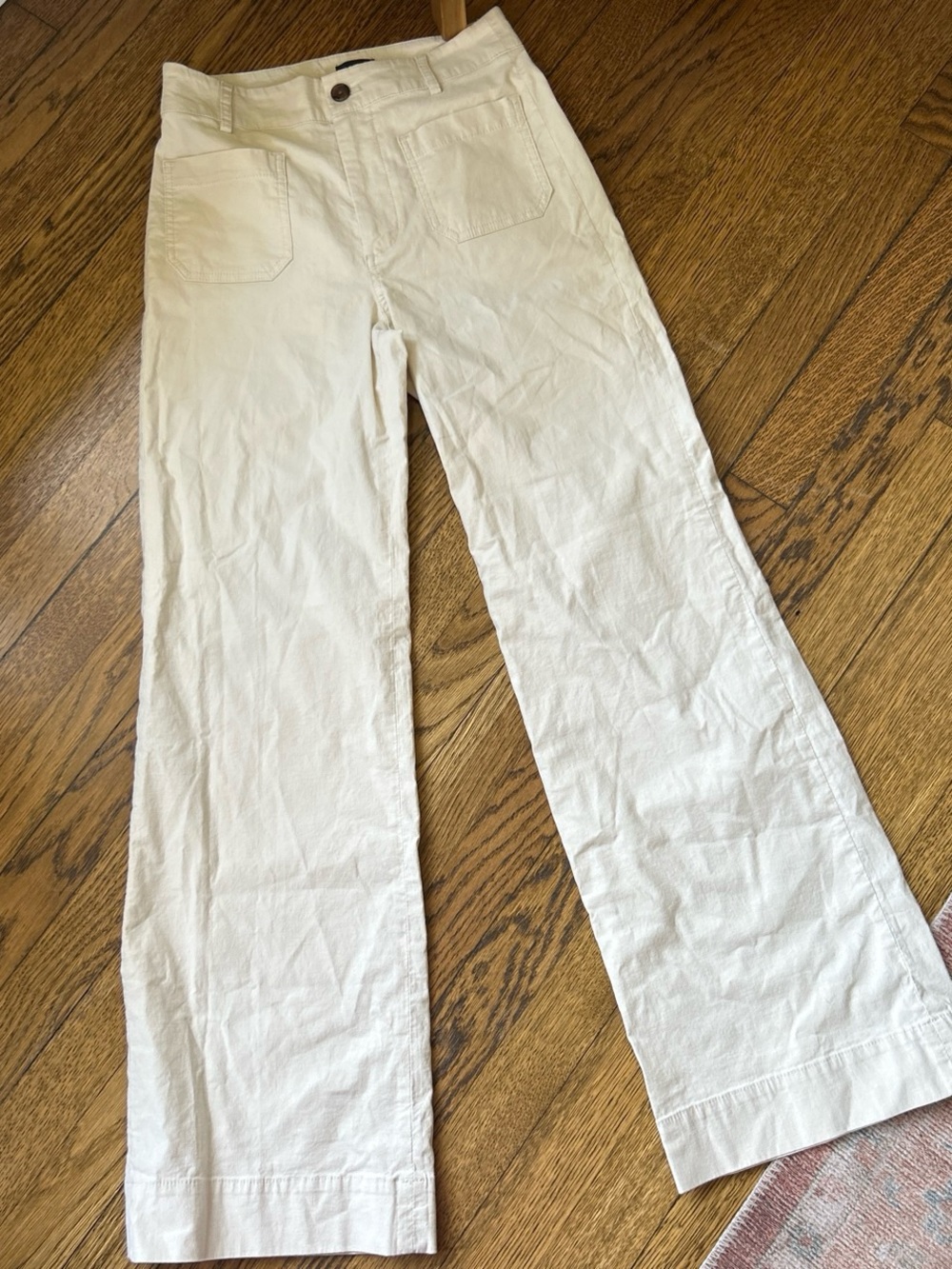 NWOT J. Crew Lizzie Wide-Leg Pant in Cream - Picture 5 of 8